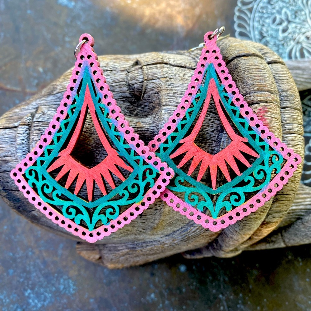 Tribal boho earrings